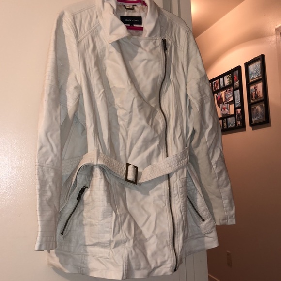 Black Rivet Faux Leather Coat - Picture 1 of 8